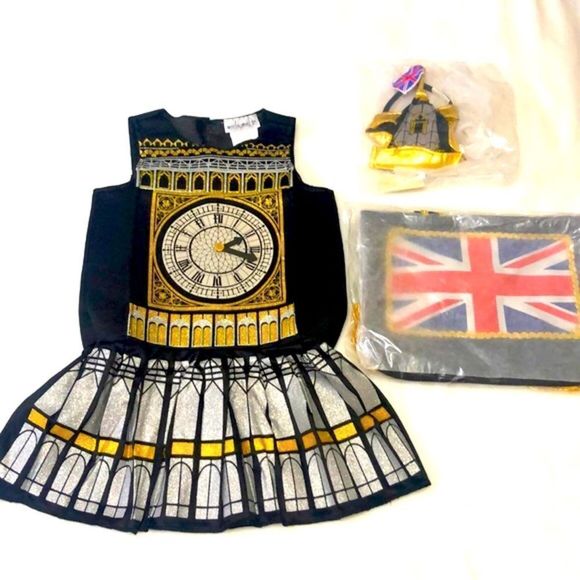 New in Bag Three Piece Big Ben Costume Chasing Fireflies